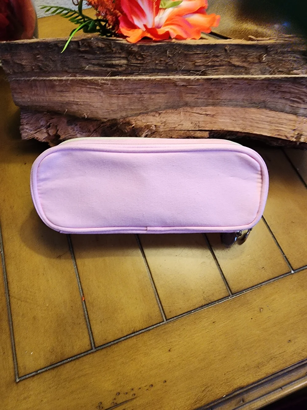 Deer & Forest Pink and White Expandable Pencil Case